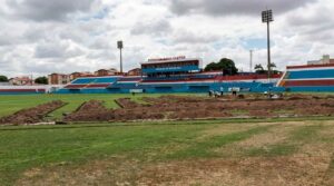 Sistema de drenagem do campo do Fortaleza EC